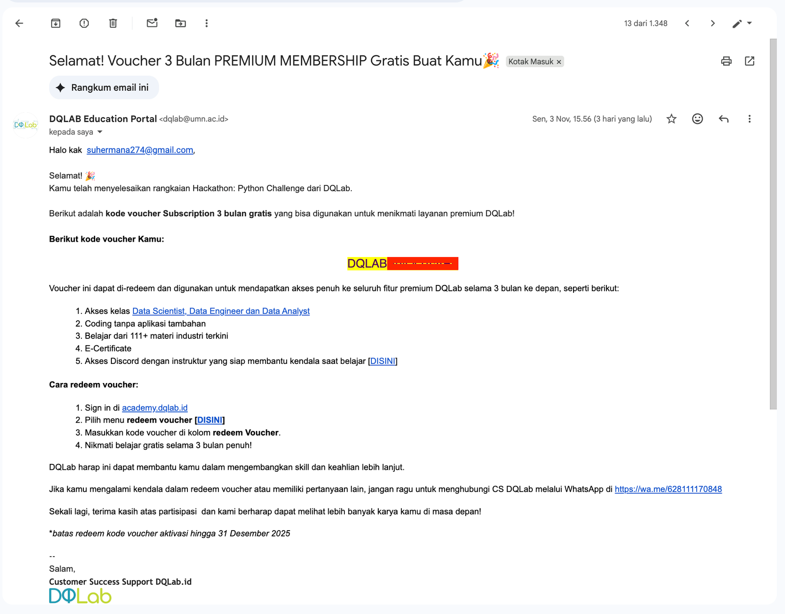 Reward Hackathon Python Challenge